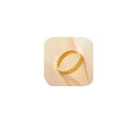 Fashion Bague de pédalier en acier inoxydable 18 carats en acier inoxydable pour femme Anneaux ondulés Bague ondulée Anneaux de la bande clé Anneaux de pile de phalanges prometteurs cadeaux, 8#, A