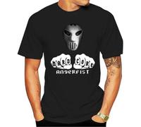 Fashion Camiseta Hardcore Angerfist Mens T-Shirt Cotton Tshirt menfashion t-Shirt Black L Black L