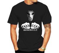 Fashion Camiseta Hardcore Angerfist Mens T-Shirt Cotton Tshirt menfashion t-Shirt Black L Black M Color XXL