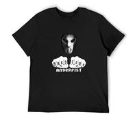 Fashion Camiseta Hardcore Angerfist Mens T-Shirt Cotton Tshirt Menfashion T-Shirt Black XXL