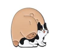 Fashion Capybaras Brooch Fun Animal Pin Unique Alloy Brooch Animal Shape Bagde Pour Une Usure De Tous Les Jours Ou Des Occasions Spéciales Badge De Fête Élégante