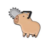 Fashion Capybaras Brooch Fun Animal Pin Unique Alloy Brooch Animal Shape Bagde Pour Une Usure De Tous Les Jours Ou Des Occasions Spéciales Badge De Fête Élégante