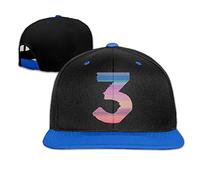 Fashion Chance The Rapper Number 3 Contrast Hip-hop Baseball Cap Royalblue