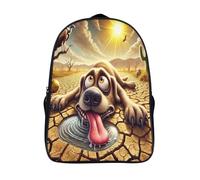 fashion décontracté 3d école sacs 2 compartiment 12 ans et plus garcon fille souffrance imprimé 3d sac à dos chien du désert mode sac à dos-16,pour les voyages les affaires