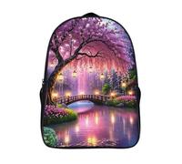 fashion décontracté décontracté sacs dos pont pour élève d'école 3d école sacs 2 compartiment arbre illuminé en fleurs de cerisier sacs dos imprimé 3d-16,les enfants pour les voyages les affaires