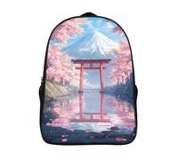 fashion décontracté imperméable école sacs 12 ans et plus fille garçons tombeau 3d imprimé sacs d'école 2 compartiment fleurs de cerisier one piece sacs à dos-16,pour les voyages les affaires