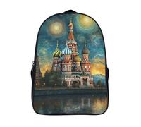 fashion décontracté léger sac a dos 2 compartiment nuit de la saint-basile cartable fille primaire cathédrale sacs à dos imprimés en 3d-16,12 ans et plus pour les voyages les affaires