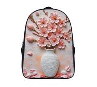 fashion décontracté mode sac à dos nature morte pour élève d'école sacs d'école 2 compartiment vase imprimé en 3d sacs à dos-16,filles garçon pour l'école les voyages les affaires