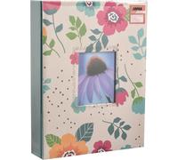 Fashion design 200 holds photo album For 5x7""/13x18cm Photo with window no memo-cream flower
