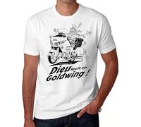 Fashion Dieu Roule en Goldwing Racing T Shirt for Mens White 3XL