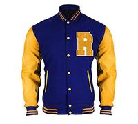 Fashion_First Riverdale Jacket Archie Andrews KJ APA Varsity Letterman R Bomber Veste en cuir - Multicolore - X-Large
