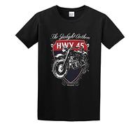 Fashion Funny The Gaslight Anthem HWY 45 New Jersey Get Hurt American Punk Unisex Cotton T-Shirts Black XXXL