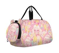 Fashion Girl Juice Peach Sac de sport d'été avec compartiment à chaussures Grande capacité Bagage à main pour voyage, sport, sac de voyage, fashion girl jus pêche été, Moderne