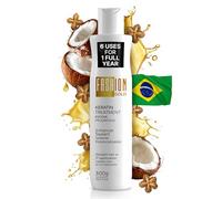 FASHION GOLD, Traitement capillaire à la kératine, 6 utilisations par flacon, Keratina para Alisar el Pelo, Alisado Brasileño Keratina Permanente, Alisados Organicos SIN FORMOL, Nanoplastia, 300 g