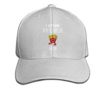 Fashion Hat Adjustable Hat Hip Hop Hat Men and Women I Speak French Fries