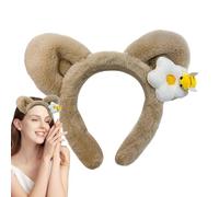 Fashion Headbands Women, Non-Slip Hairband Bear Ears, 6.1x1.18 Inches Cute Headband for Face Washing, Daily Fashions Styling, Accessory Girls Headbands