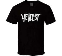 Fashion Hellfest T-Shirt à Manches Courtes en Coton pour Homme NoirCouleur 17L S