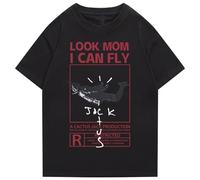 Fashion Hip Hop T Shirt Men ASTROWORLD Harajuku T-Shirts Black XL