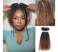 FASHION IDOL Kinky Curly V Bulk Cheveux humains pour Twist Braids Dreadlock Extensions Loc Repair Afro Kinky Curly Cheveux humains à tresser 3 Bulk 3oz