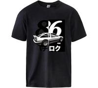 Fashion Initial D Ae86 Print T Shirt Man Summer Top Short Sleeve Cotton Sportswear Tee 2020 Man T Shirts XXL
