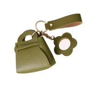 Fashion Keyfolders Pu Leather Chain Small Storage Organiseurs Lovely Bag Charm Couchette Décorations Pour Les Femmes En Cuir Charche Keychain Case De Rangement Portable Jolie