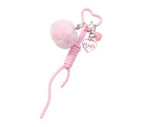 Fashion Keyholders Pompoms Key Chain Heart Keyrings Charm Corde Corde Décorations Porte-clés Pour ROPE Back Back Keynchain Pompoms Pompoms Corvonneurs Charme Voiture Key Chain