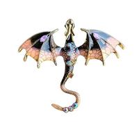 Fashion Lappel Broche Métal Dragon Stylos à Manteau Stylos Décoratifs Stylos de Costume Élégant Dragon Broche Unique Dragon Badge Or Dragon Broche Black Dragon Pins Punk Dragon Badge, Siehe