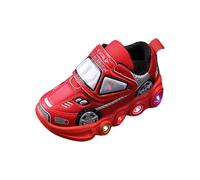 Fashion LED Light Baby Shoes Casual Enfants Chaussures Garçons Filles Sandals Soft Kids Sports Shoes Outdoor Chaussures de Sport Fille, rouge, 23 EU