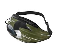 Fashion Loon Nature Birds Sac banane et sac de poitrine réglable pour homme et femme Fermeture éclair sécurisée Léger et compact Parfait pour les voyages, le sport, la randonnée, l'extérieur, Motifs