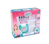 FASHION MAQUILLAGE - Set Manucure - Maquillage - 258019 - Multicolore - Plastique - Jeu pour Enfant - Ongles - Beauté - Testé par Un Laboratoire Français - 11 cm x 11 cm - À Partir de 5 Ans
