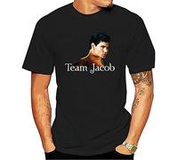 Fashion Men T Shirt 2021 Fashion Casual T-Shirts Twilight Moon Team Jacob Printed Graphic Tops T-Shirt Black