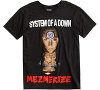 Fashion Men T Shirt Printed System A Down Mezmerize Tshirts Man Personality T-Shirt Casual Black L