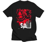 Fashion Men t Shirt Saw Head Torture Horror Movie Tee Shirt t-Shirt Novelty Tshirt Black
