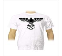 Fashion Men Tee Shirt Printing Roofer T Shirt Craft Coat of Arms Guild Carpenter Graphic T Shirts White M