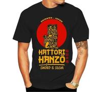 Fashion Men Tshirt Hatori Hanzo Japanese Samurai Sword T-Shirt Black M