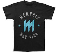Fashion Men Vintage T-Shirt Memphis May Fire -Men's Battleground Tshirt Black Manches Courtes(X-Large)