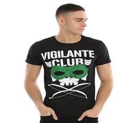 Fashion Men's Cotton T Shirt New Japan Prowrestling Stephen Amell Vigilante Club Logo T Shirt Black Size XXL