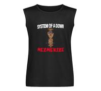 Fashion Mens Printed System A Down Mezmerize Mens Personality Casual Shirt Men's Vests Tank Tops O-Neck 100% Cotton Undershirts Unisex Sleeveless T-Shirt L