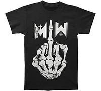Fashion Men's Summer T-Shirt Motionless in White Men's Middle Finger T-Shirt Men Cotton Manches Courtes(3X-Large)