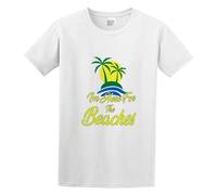 Fashion Men's T-Shirt Brooklyn Nine-Nine Here for The Beaches White 3XL