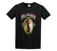 Fashion Men's T-Shirt Joe Cocker Mad Dogs Englishmen Crew Neck Tops Tee Black XL