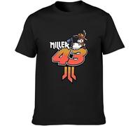 Fashion Men's T-Shirt Popular Band Heart Logo Black Manches Courtes(3X-Large)