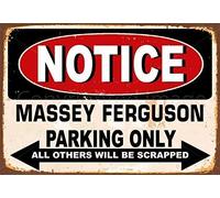 Fashion Notice Massey Ferguson Panneau en métal 20,3 x 30,5 cm