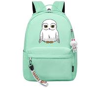 Fashion Owl Hedwig Print Sac à dos Harry Magic Sac à dos 7~15 Grade Student Pack Green
