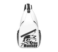 Fashion Pike Hunter Fish Sling Sac à dos bandoulière Hommes pêcheurs Pêcheurs Sacs poitrines pour voyager et faire du vélo