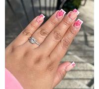 Fashion Press On Nails With Flowers Designs Stick Square Stick On All-Matching False For Women Square Presse Sur La Mode Acrylique Pour Le Printemps