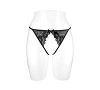 Fashion Secret String Ficelle Noir avant Ouvert Taille Unique