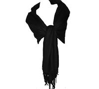 Fashion Shawl Etole Écharpe Uni noir