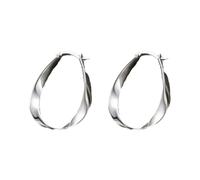 Fashion Silver Color Oversize Hoop Earrings For Women Big Metal Round Circle Earrings Fashion Simple Earring Silver Earrings Jewelry For Women Outil Colle Colle Kits (Silver-5, One Size)