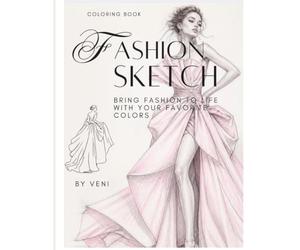 Fashion sketch book: Color Create & Design Your Own Fashion